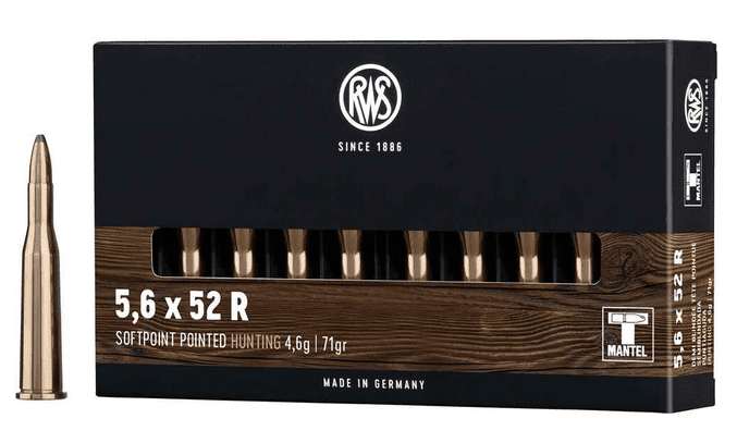 RWS 5.6X52R MAG 71 GRS / 4.6 G TMS 20 PCS