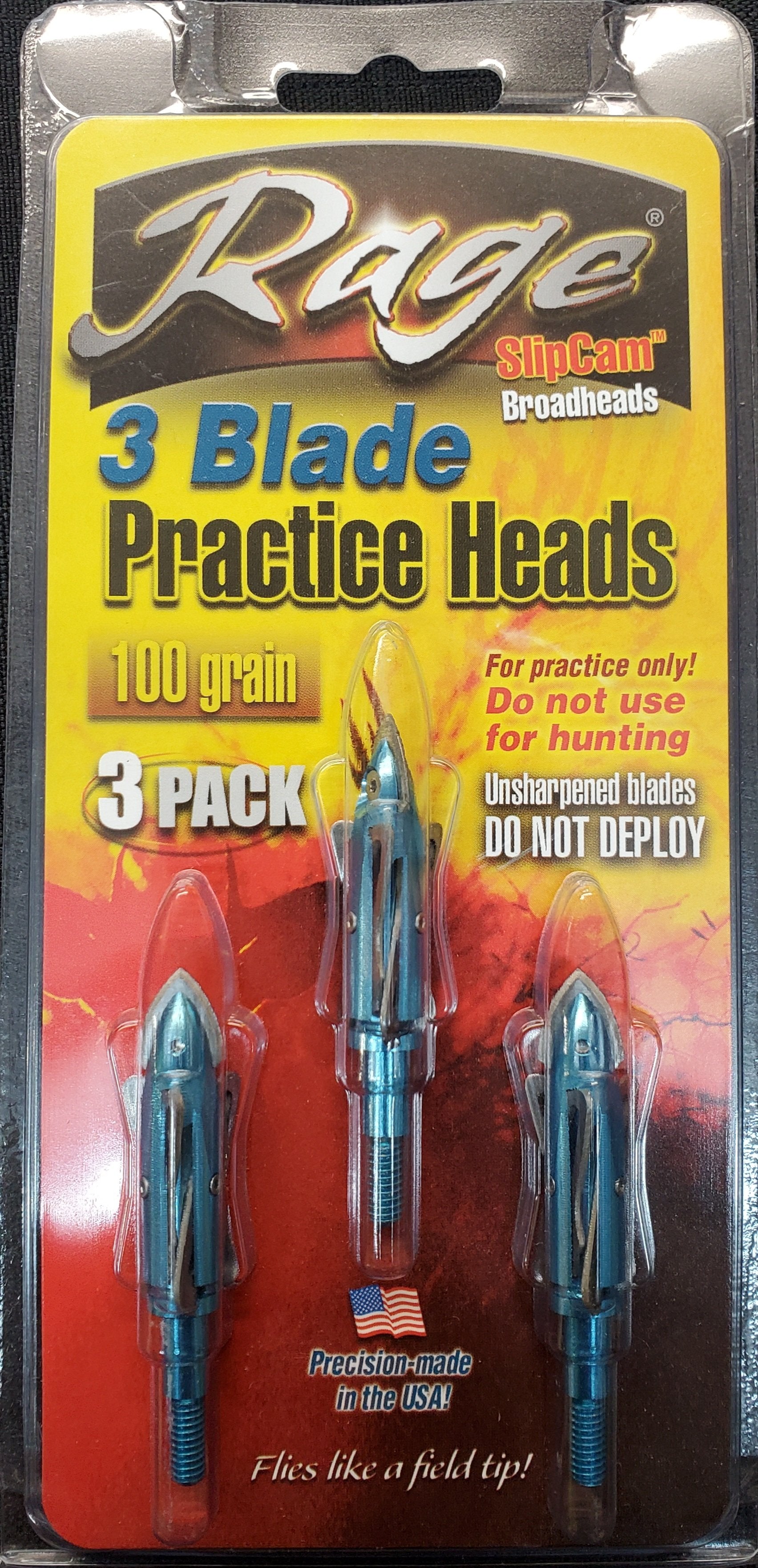 RAGE 3 BLADE PRACTICE  100GR 3PK