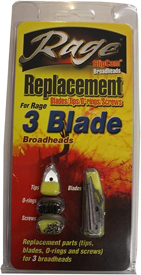 RAGE BROADHEAD BLADE REPLACEMENT KIT  3 BLADE