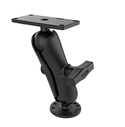 RAM MOUNT FISHFINDER MOUNT FOR HUMMINBIRD HELIX 7 WITH MEDIUM ARM SIZE C