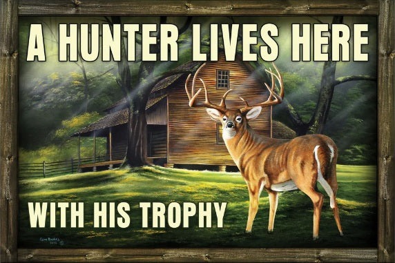 Rivers Edge 2503 Rec Door Mat Rubber Hunter Trophy