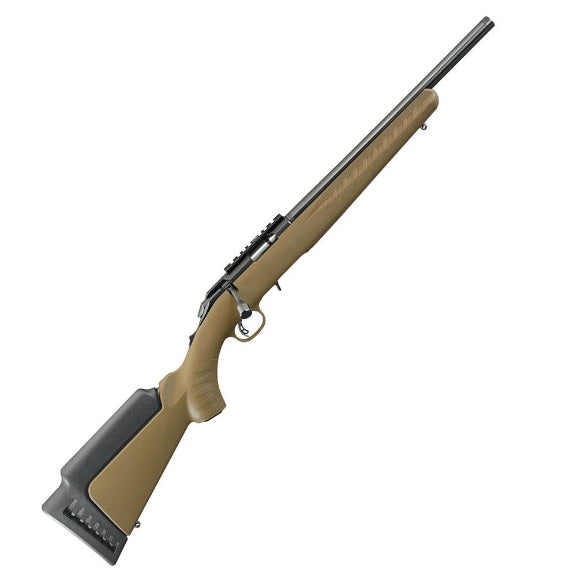 Ruger 8371 American Rimfire Rifle 17 HMR- 16-1- Threaded BBL- FDE Ranc