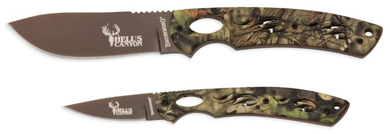 BROWNING HELLS CANYON KNIFE SKELETON COMBO-High Falls Outfitters