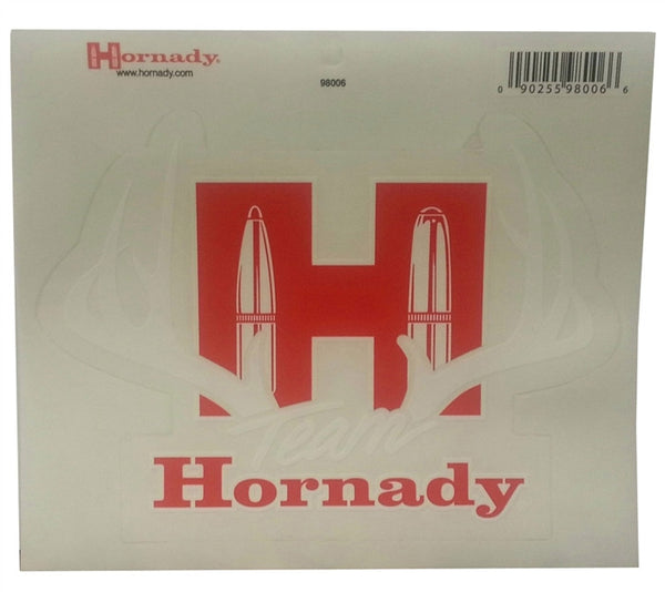 HORNADY TEAM ANTLER STICKER-High Falls Outfitters