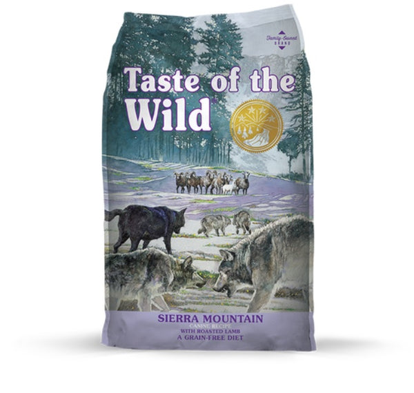 Taste of the Wild Sierra Mountain Grain-Free Roasted Lamb Dry Dog Food, 28 Lbs.