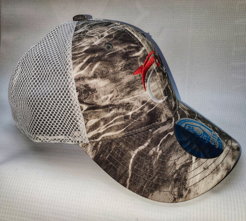 TACKLE DEPOT CAMO MOISTURE WICKING MESHBACK HAT - ADJUSTABLE