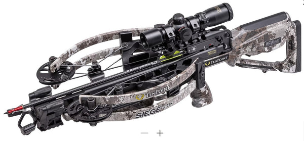 TenPoint Siege RS410 Crossbow Package with ACUslide Veil Alpine Camo