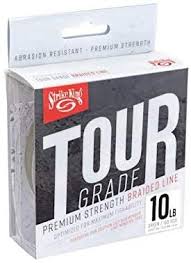 STRIKE KING TOUR GRADE PREMIUM STRENGTH BRAIDED LINE   150 YDS