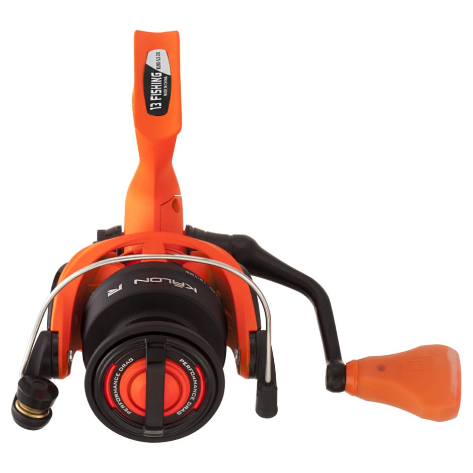 13 Fishing Kalon Radioactive Orange Spinning Reel 3.0