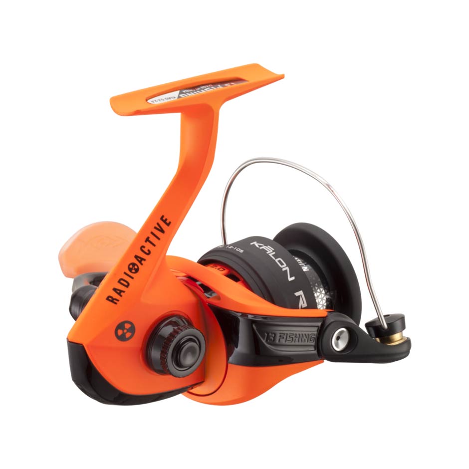 13 Fishing Kalon Radioactive Orange Spinning Reel 3.0