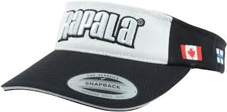 RAPALA VISOR CAP WHITE AND BLK-High Falls Outfitters