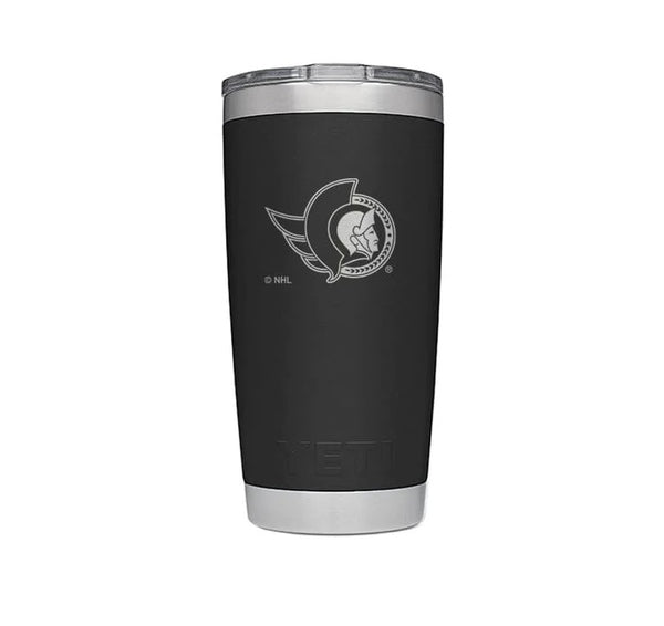 Yeti Rambler 20 oz Black: NHL Ottawa Senators