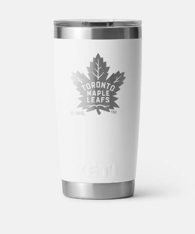 Yeti Rambler 20 oz White: NHL Toronto Maple Leafs