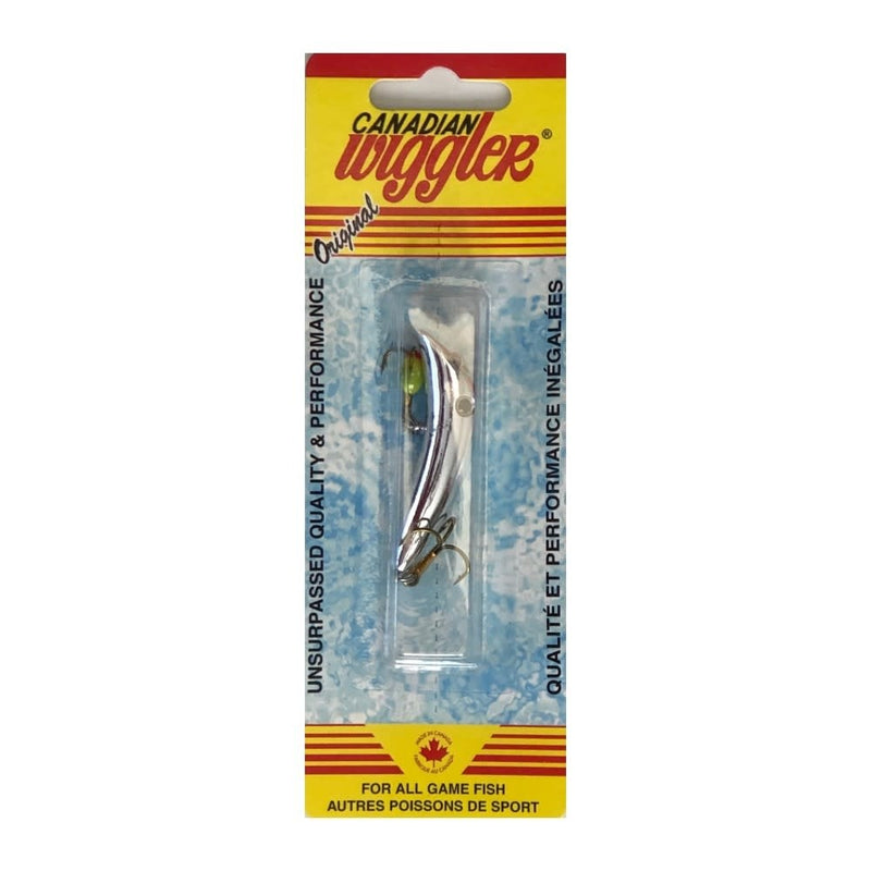 Canadian Wiggler Casting Trolling Plug Silver Shiner/Eyes. 1/4oz