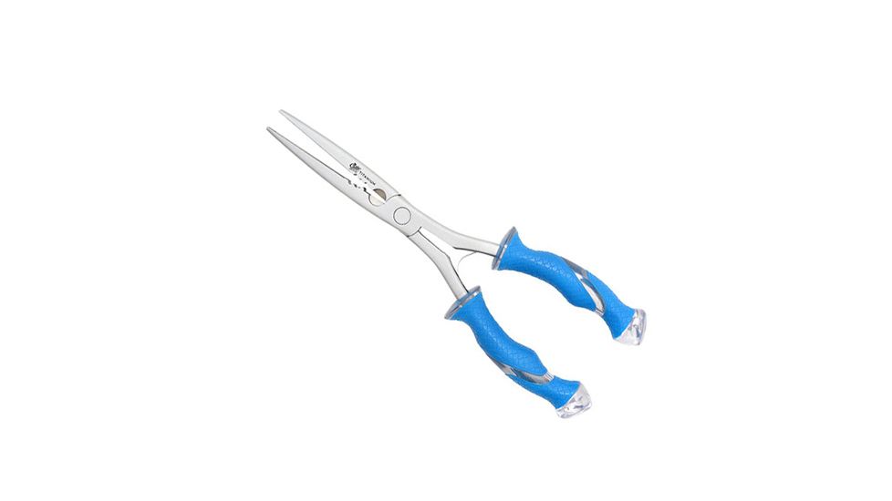 Cuda 10.25" Titanium Bonded Stainless Steel Freshwater Long needle Nose Pliers - Integrated Crimper