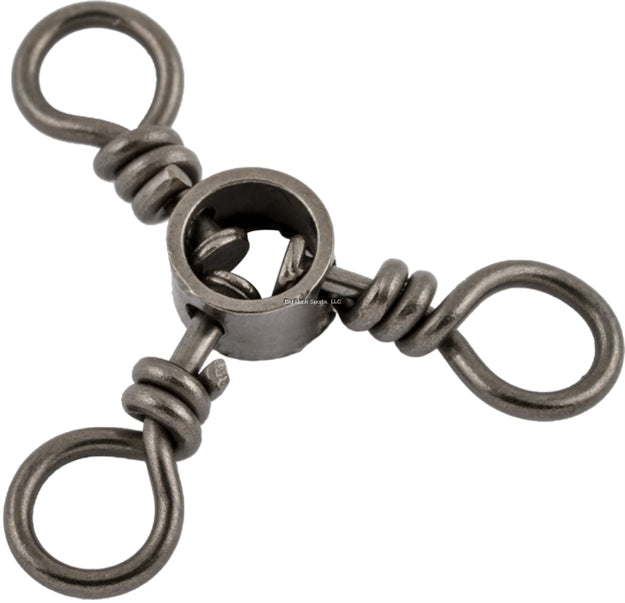 Danielson 3-Way Swivel Single Bag Black Size 1/0 2Pk