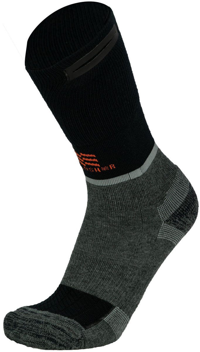 FIELD SHEER MERINO HEATED SOCKS LG