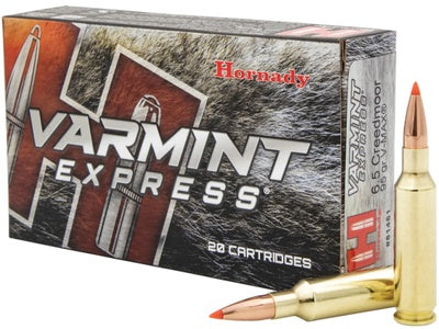 Hornady Varmint Express 6.5 Creedmoor 95 Gr V-max 3300 Fps 20/box