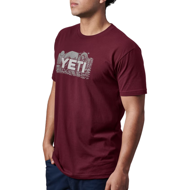 YETI Bear Badge Short Sleeve T-Shirt