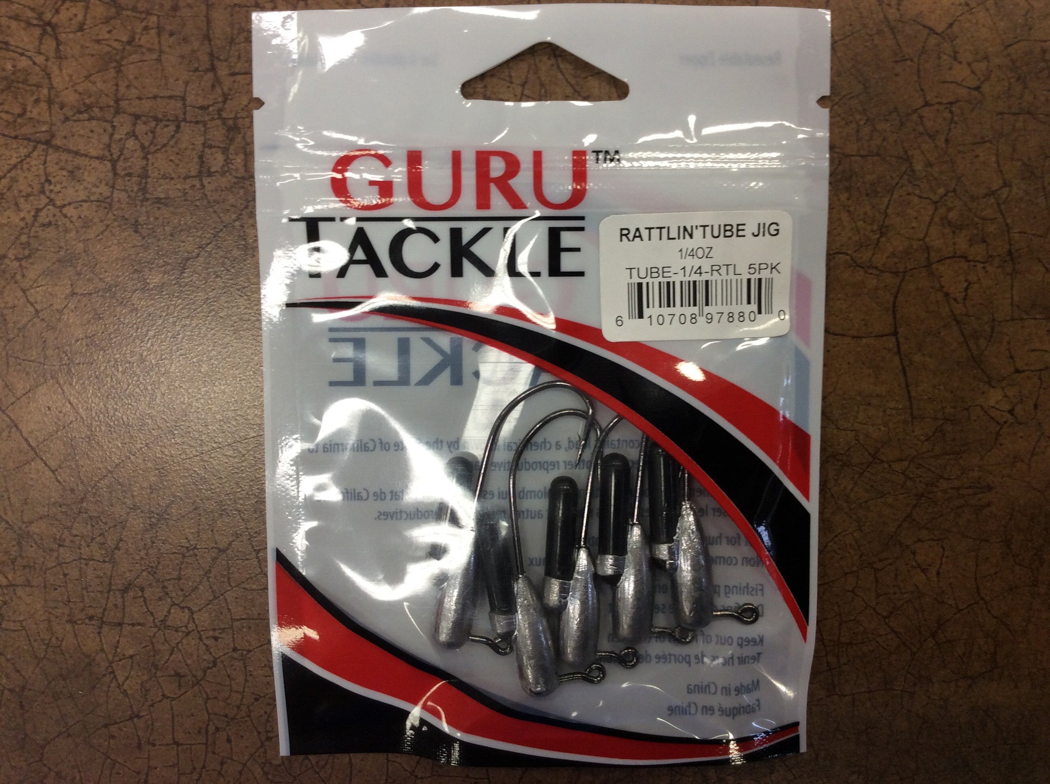 GURU TACKLE RATTLIN' TUBE JIG 1/2 OZ 5 PK-High Falls Outfitters