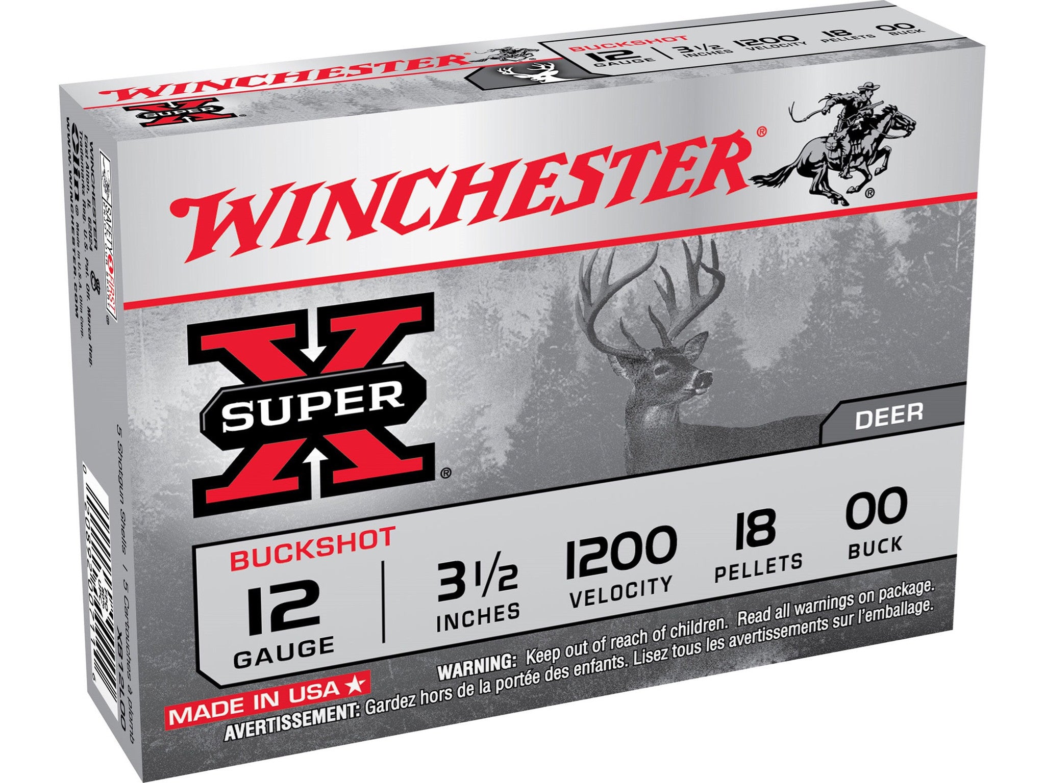 WINCHESTER-12 G 3.5" 00 BUCK 18PEL-High Falls Outfitters