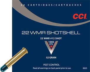 CCI 22 WIN MAG PEST CONTROL SHOTSHELL (#12) 20 PAK-High Falls Outfitters