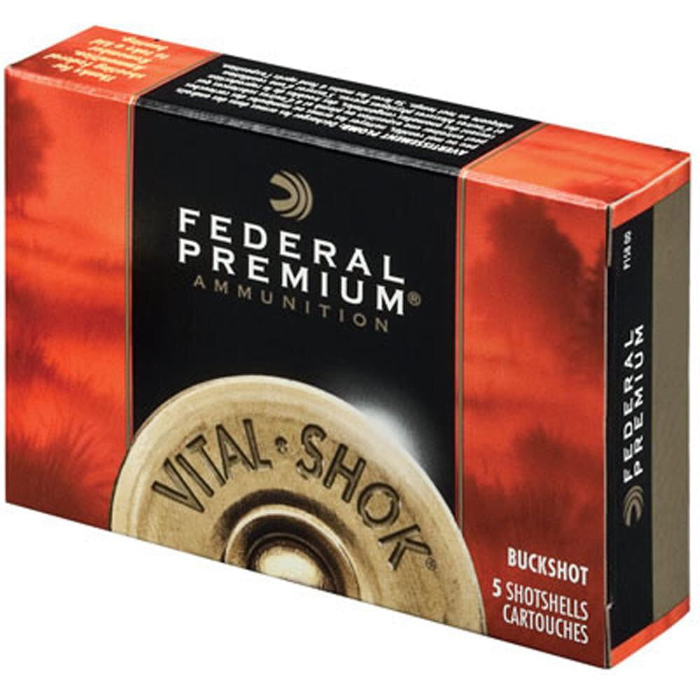 FEDERAL PREMIUM- 10GA, 3 1/5", BUCKSHOT 18 PELLET-High Falls Outfitters