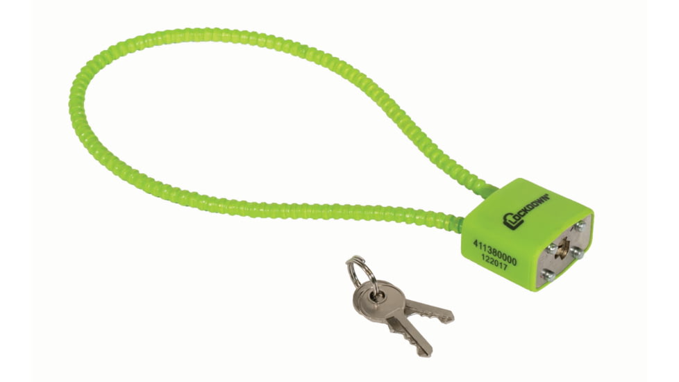 Lockdown 15" Cable Gun Lock Color Lime Green