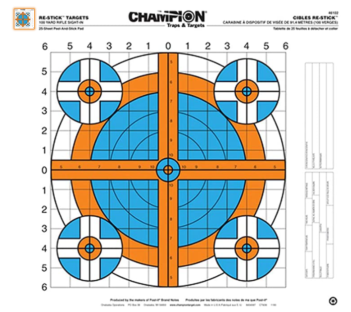 CHAMPION RANGE AND TARGET RE-STICK TARGETS