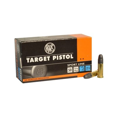 RWS TARGET PISTOL  .22 LR  40 GR  50 RDS