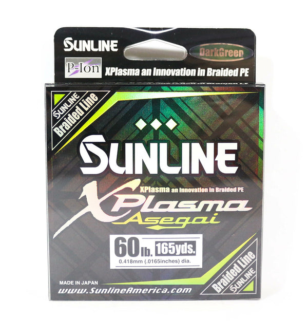 Sunline P.E Line Asegai Xplasma 165yds P.E 6 60lb Dark Green (5165)