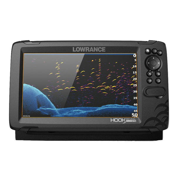 Lowrance HOOK Reveal 9 Combo w/TripleShot Transom Mount & C-MAP Contour & trade+ Card