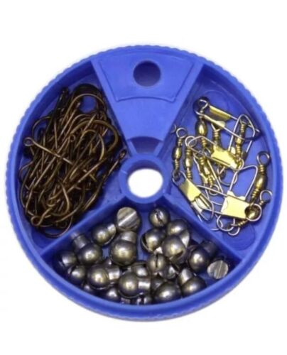 Danielson D1007 Hook Swivel Sinker Kit Dial Box Assortment