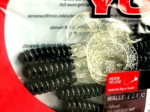 Yum YWGR427-SB Walleye Curltail Grub