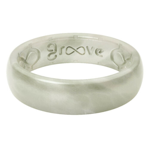 Groove Life Silicone Ring Solid Pearl Thin Ladies Size 9