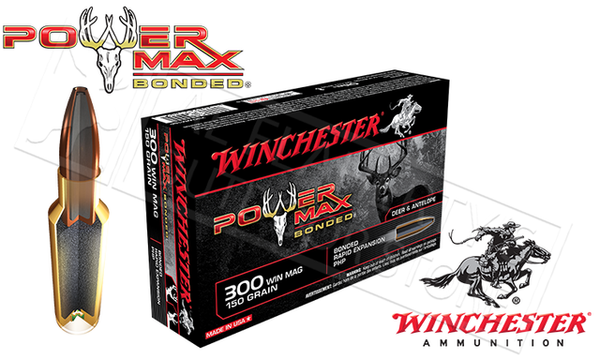 WINCHESTER POWER MAX  300 WIN MAG   150 GR   20 RDS