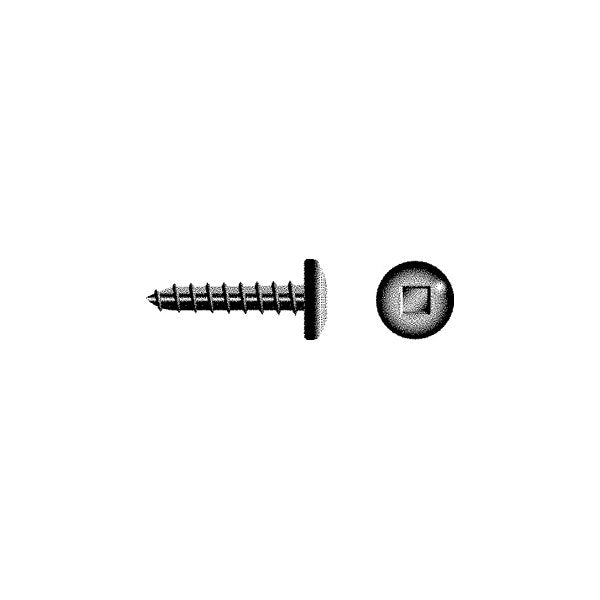 Seachoice SC3662 - #8 x 1" Stainless Steel Square Recess Pan Head SAE Self-Tapping Screws (100 Pieces)