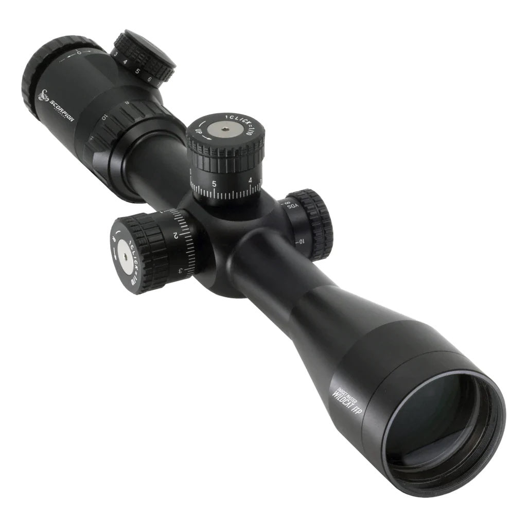 Scorpion Target Master Wildcat 8-32X56IR FFP 30mm LRT Reticle Rifle Scope