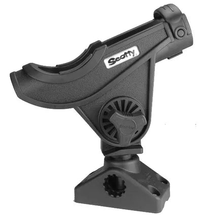 Scotty 736-281BK Rod Holder 281 Baitcaster with 244 Flush Mount