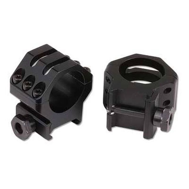 Weaver 6 Hole Tactical Scope Rings 1" Medium Matte Black 48349