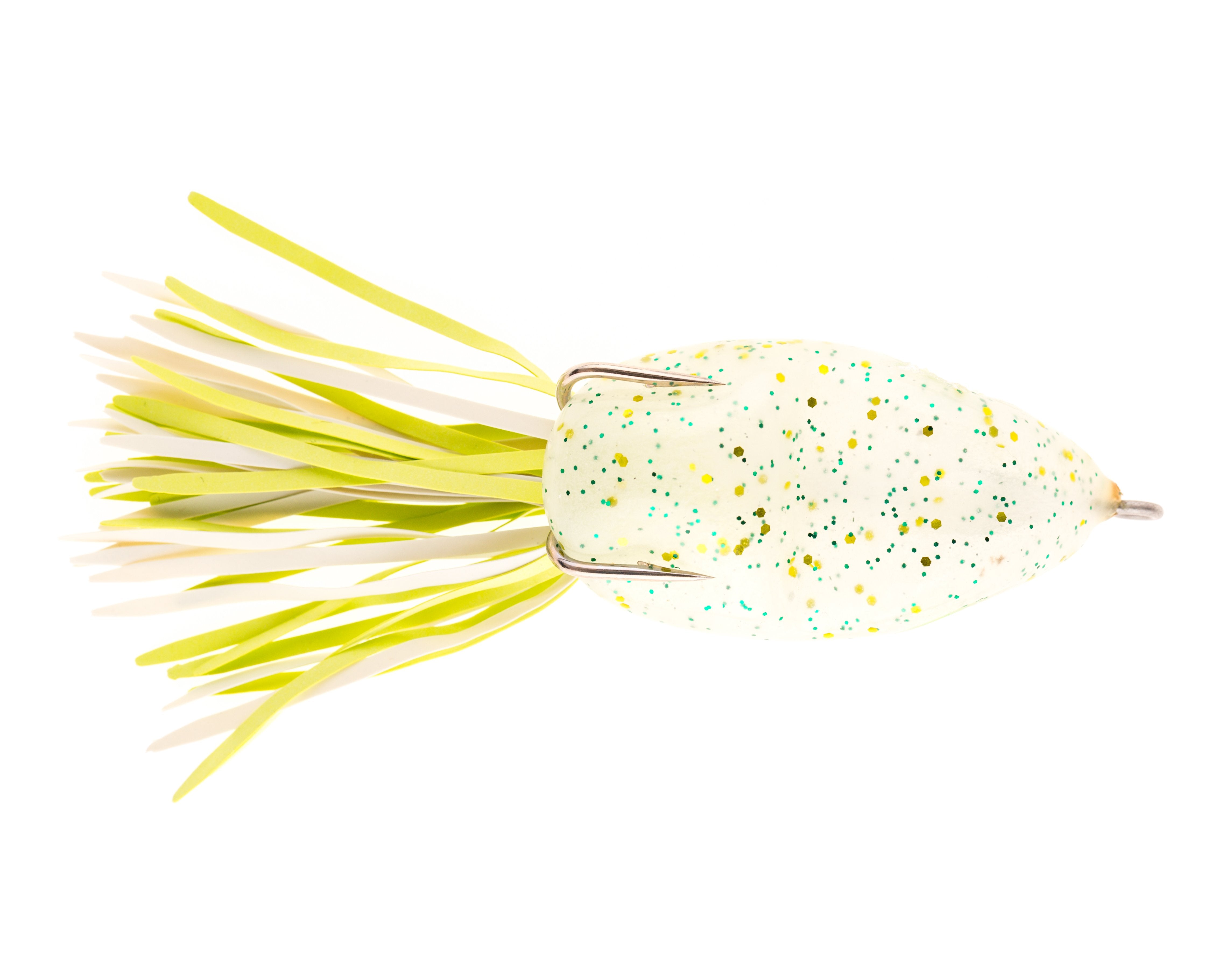 Clear w/Gold  and Green Glitter