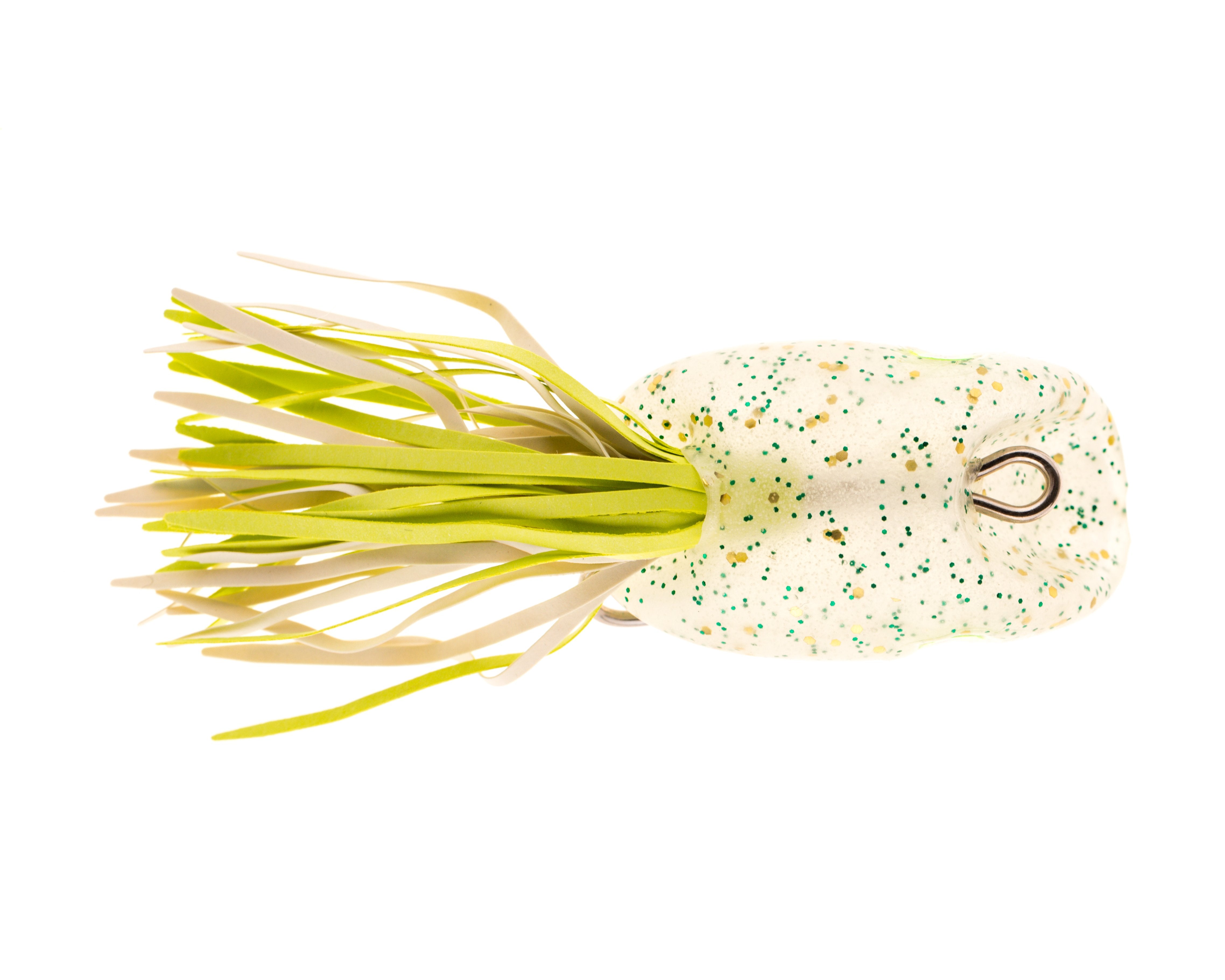 Clear w/Gold & Green Glitter