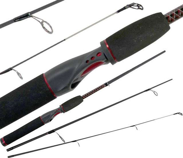Shakespeare Ugly Stik GX2 Spinning Rod, 66, 4 Pc, Med 1/8-5/8 oz Lures, 6 Lb, 15 Lb Line, 6 Guides