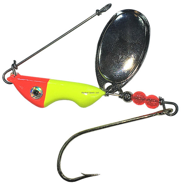 Shur Strike  Erie Spinner- 3-8oz- Mustad Gold Hook Holographic Eyes- UV Clear Coat- Lemon Lime