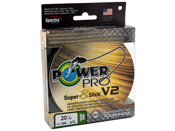 Power Pro Super8 Slick V2 Braided Line Aqua Green