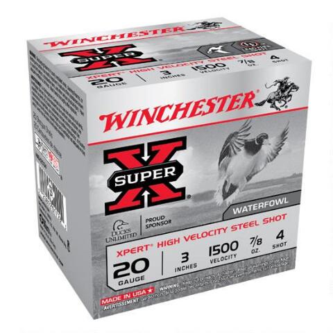 WINCHESTER SUPER-X 20 GA, 3" #4-High Falls Outfitters