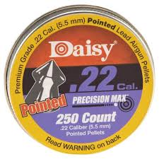 Daisy Precision Max .22 Cal, 14.0 Grains, Pointed, 250ct-High Falls Outfitters
