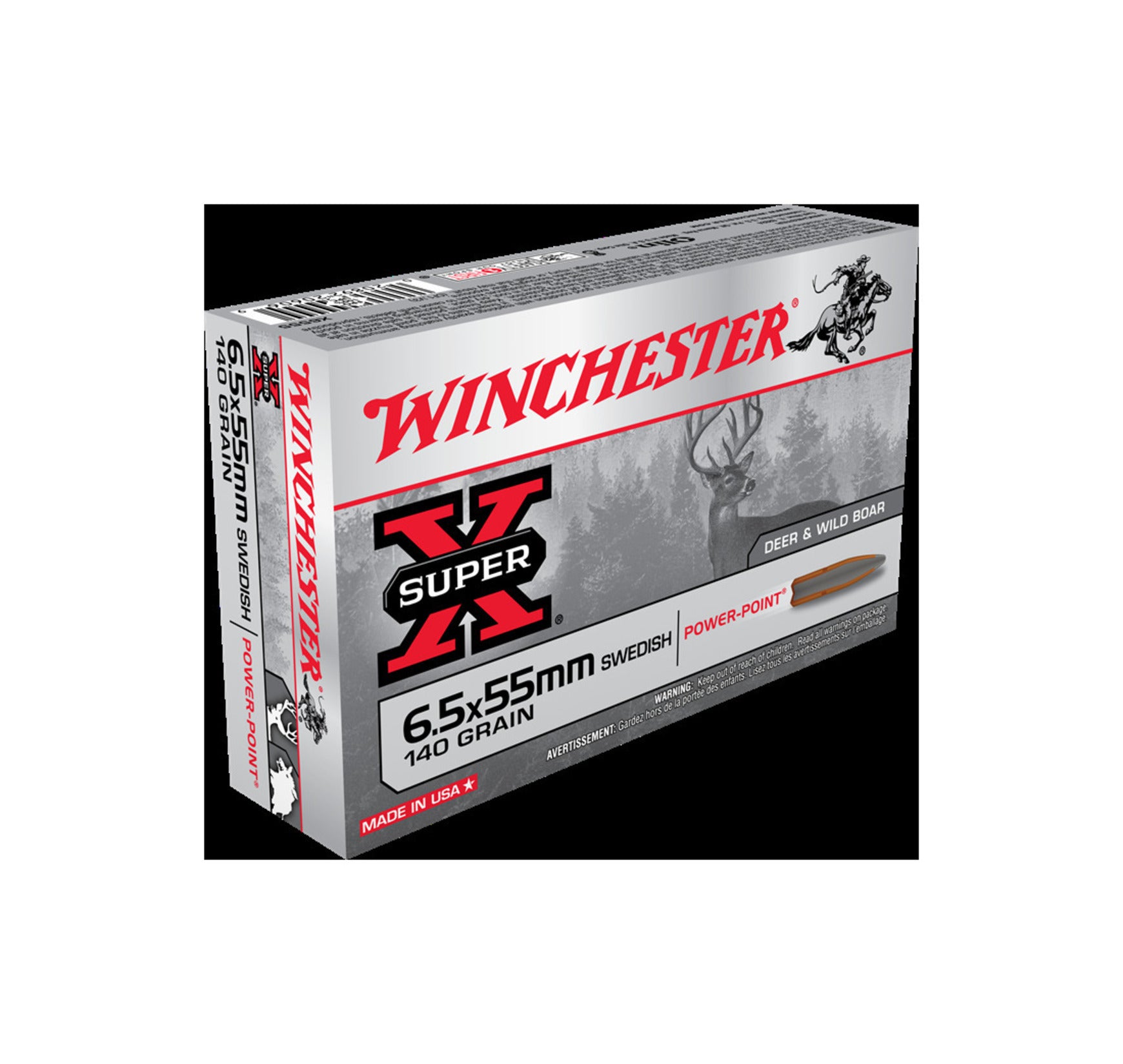 WINCHESTER 6.5X55MM SWEDISH 140 GRAIN